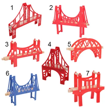 

Train Tracks bridge viaduct trestle overbridge overpass compatible with wooden train track Railway Accessories train track