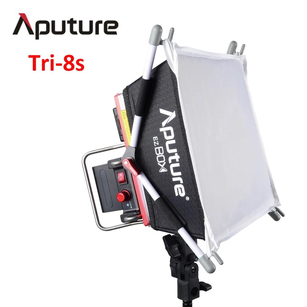 Aputure Amaran Tri-8s светодиодный светильник для видеосъемки, панель с цветовой температурой 5000 K, с 2 батареями для NP-F970+ удобное крепление в коробке