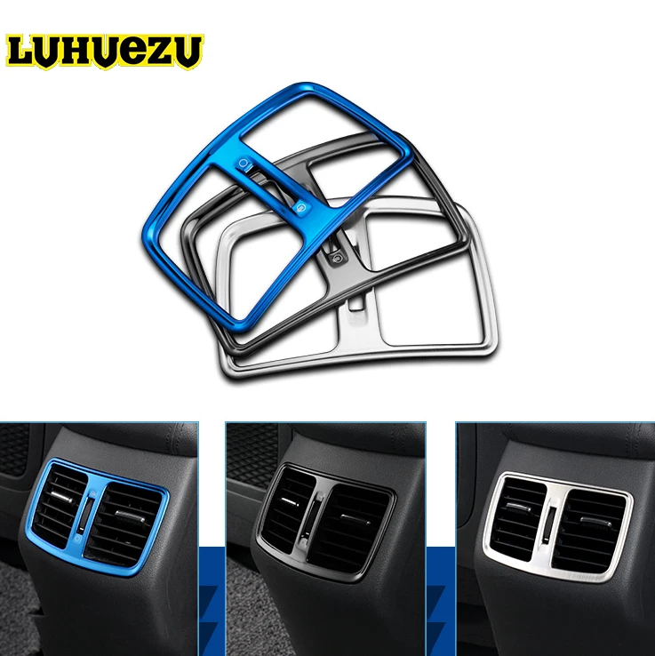 

Stainless Steel Material Central Armrest Outlet Cover Trims For Hyundai Tucson 2015 2016 2017 2018 Accessories