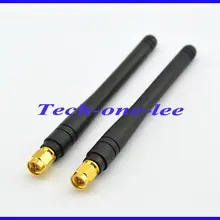 10 шт./лот 2-3dbi 433 мГц резиновая антенна с SMA штекер прямой разъем