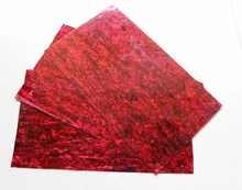 Muy grueso rojo concha de abulón paua shell laminado hojas de 1.5mm de espesor 140x240mm shell incrustación de muebles de papel accesorios de guitarra