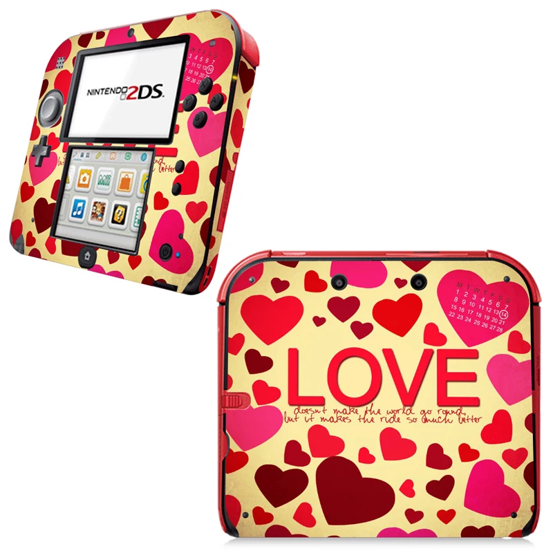 

Vinyl Cover Decal Skin Sticker for 2DS Skins Stickers for Nintendo 2DS Vinyl Skin Sticker Protector - Love Hearts
