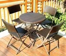 Folding Table And Chairs For Balcony Or Garden
