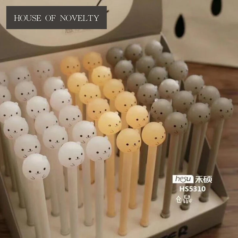 4 pcs/lot Cute Hamster Gel Pen Promotional Gift Stationery School