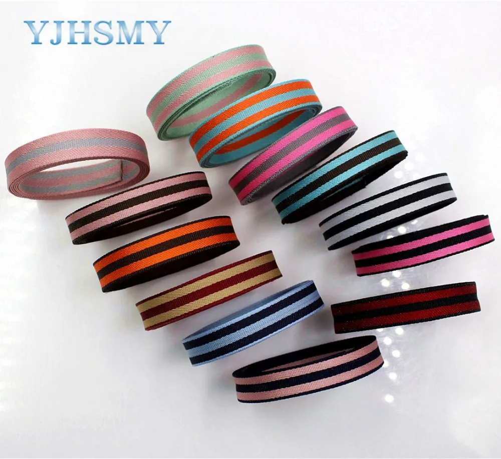 2018 new 1712301,5yard/lot (3/8'')10mm NYLON stripe series style color