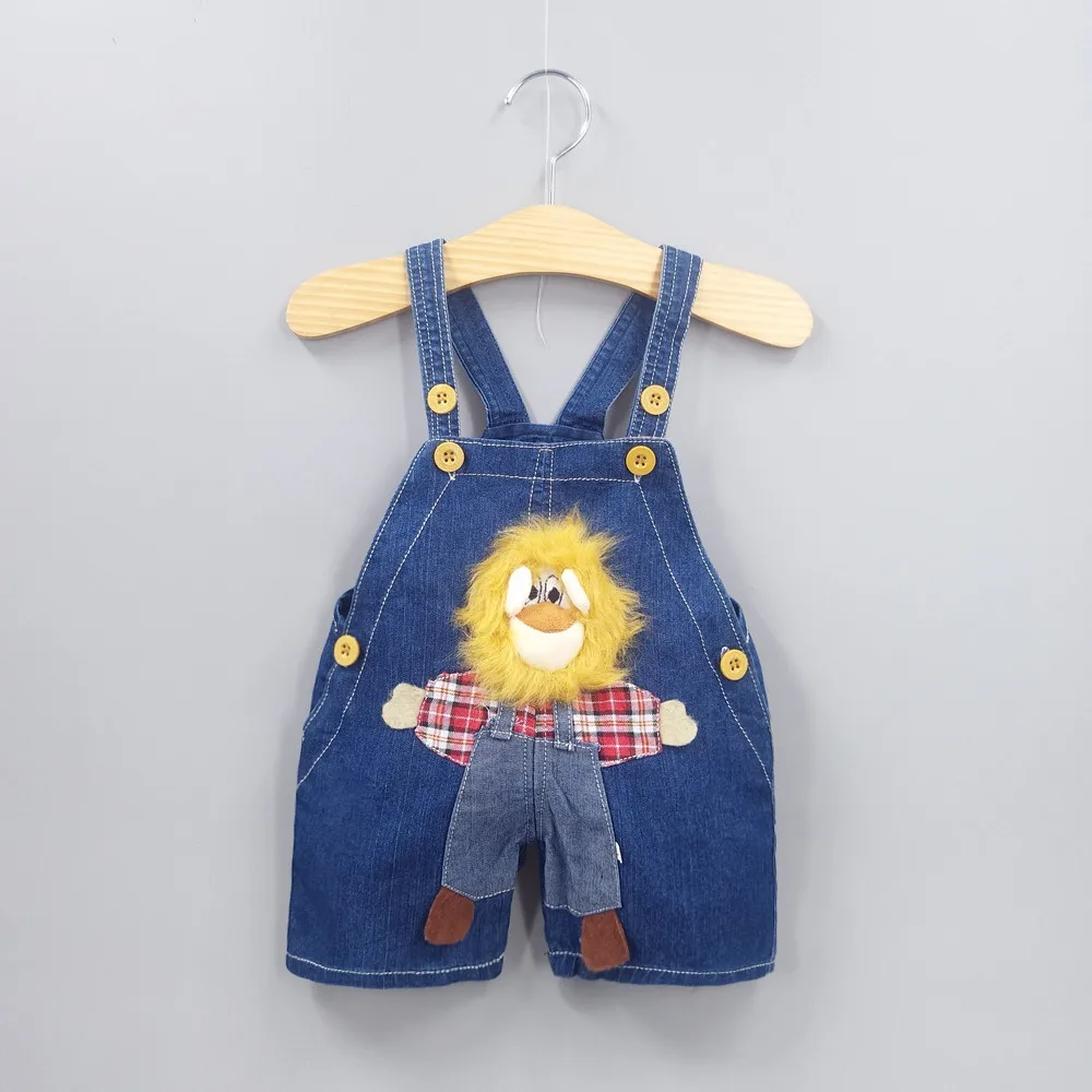 denim short overalls baby boy