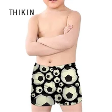 THIKIN Футбол/Футбол Печать Детские Купальники для мальчиков Плавки Детские Летние Купальники Лето Плавание Sbort