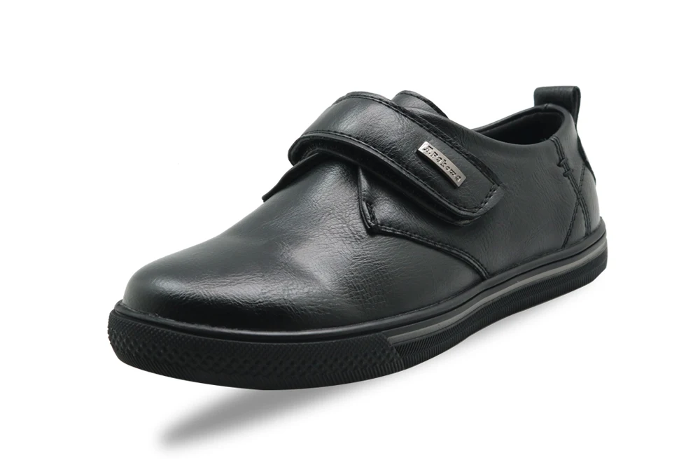 Apakowa/Классическая кожаная повседневная обувь для мальчиков; детские черные лоферы; мокасины; однотонная детская обувь для мальчиков; для свадебной вечеринки