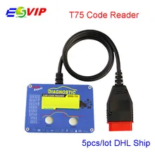 5PCS/LOT Professional Auto Code Reader T75 for V–ol-vo OBD2 Code Scanner Original Leagend Car Code Reader T75 for V –ol-vo