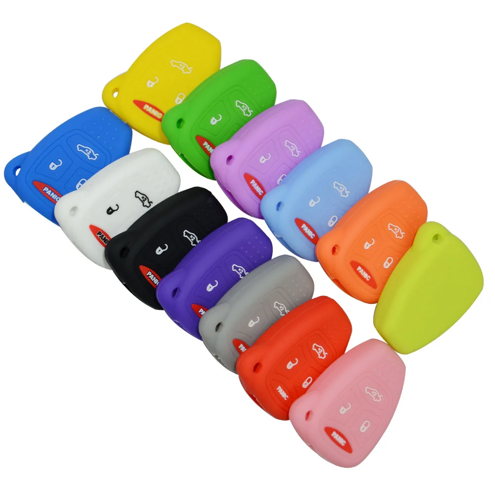 Защитный чехол OkeyTech для Jeep Wrangler Cherokee мягкий силиконовый Chrysler Liberty Sebring|silicone key