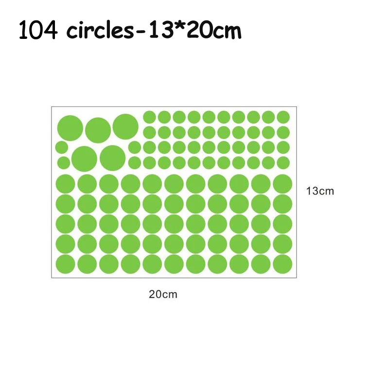 Светящиеся палочки светится в темноте светящиеся круглые точки светящиеся игрушки для детской комнаты вечерние Детские светильник флуоресцентные наклейки - Цвет: 01