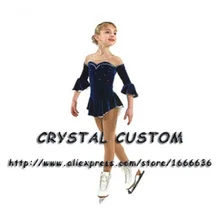 Детское платье для катания на коньках; Новинка; модные платья для фигурного катания; DR2825