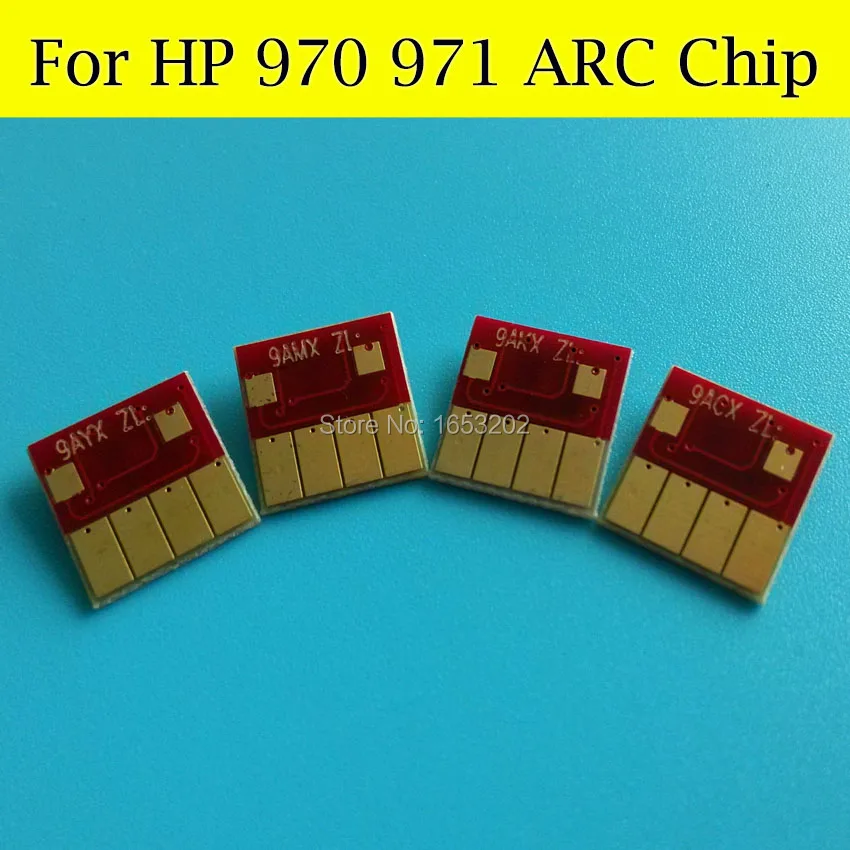 1640AR 4 шт./лот показать уровень чернил ARC чип для HP 970 971 Officejet Pro x451dn x451dw x476dw x476dn x551dw