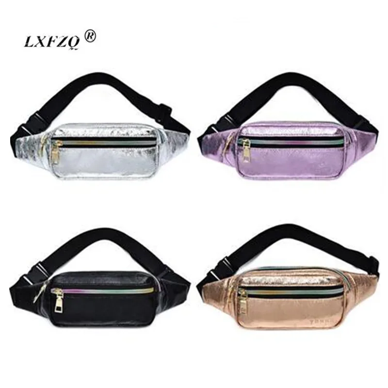 

LXFZQ NEW Waist Pack Women Fanny Pack For Women Motorcycle Leg Bag Celular pink Leg Bag laser Bolsa Feminina fashion Waist Bag