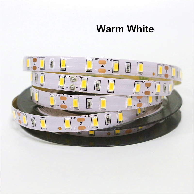 0 5 м 1 2 3 4 60 светодиодов/м SMD 5630 Гибкая светодиодная лента 12 В IP30 IP65