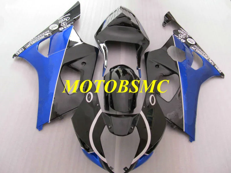 Комплект обтекателей под давлением для GSXR1000 K3 03 04 GSXR 1000 2003 2004 ABS синий глянцевый