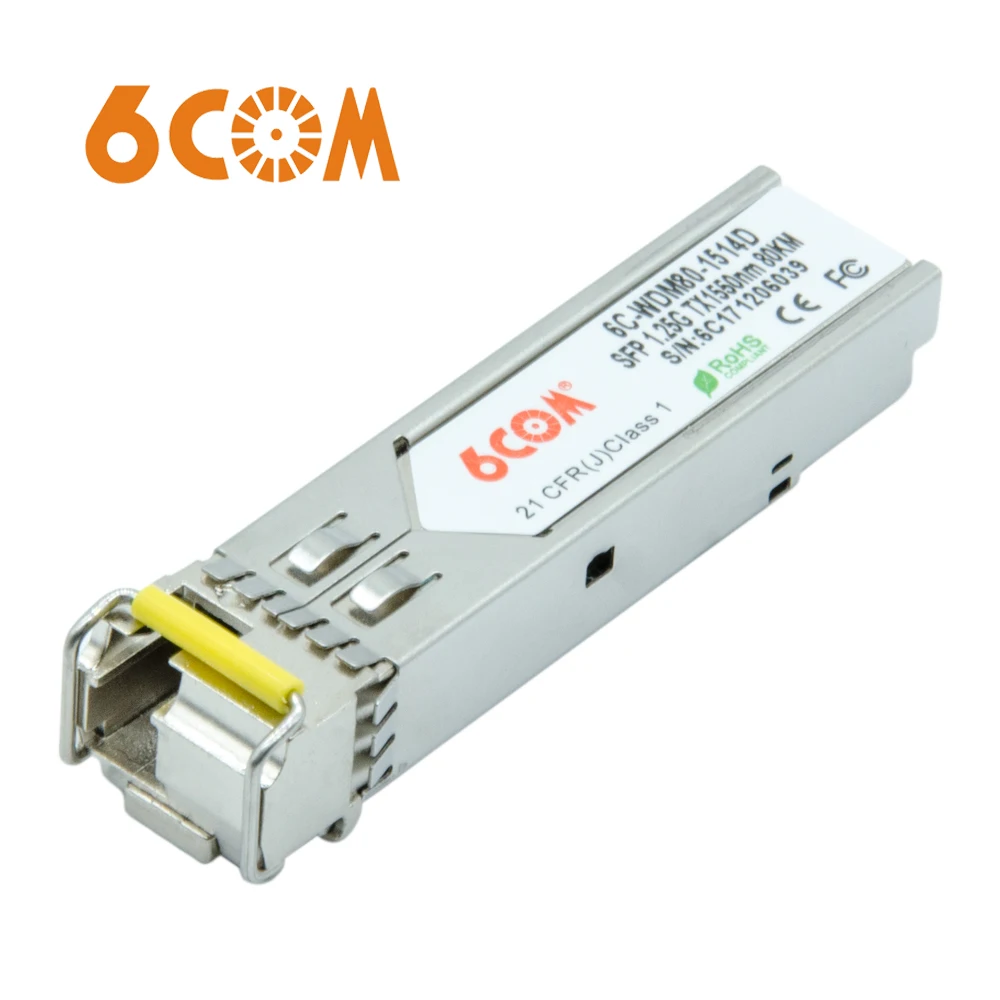 

BiDi SFP 1550nm-TX/1490nm-RX 80km Moduel Transceiver 1000BASE-BX for Juniper SFP-GE80KT15R14