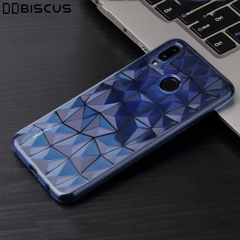

For Huawei Y5 Y6 Y7 Prime 2018 P20 P30 Pro P10 P9 P8 Lite 2017 Mate 20 Honor 10 7S 7A 7C 8X 8C Cover Diamond Texture Clear Case
