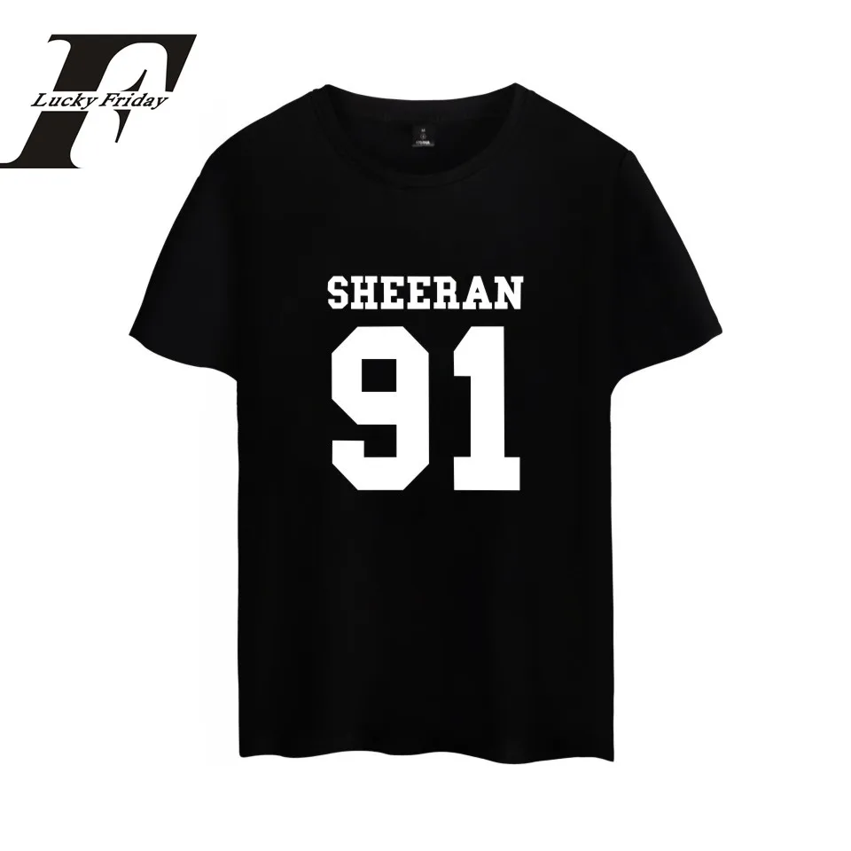 2017 New Fashion Ed Sheeran Summer T Shirt Casual Ed Sheeran 91 Letters