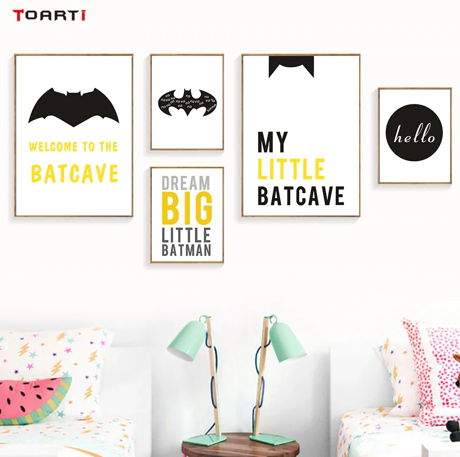 Canvas Painting-Posters-And-Prints-Cartoon-Superhero-Wall-Picture (3)