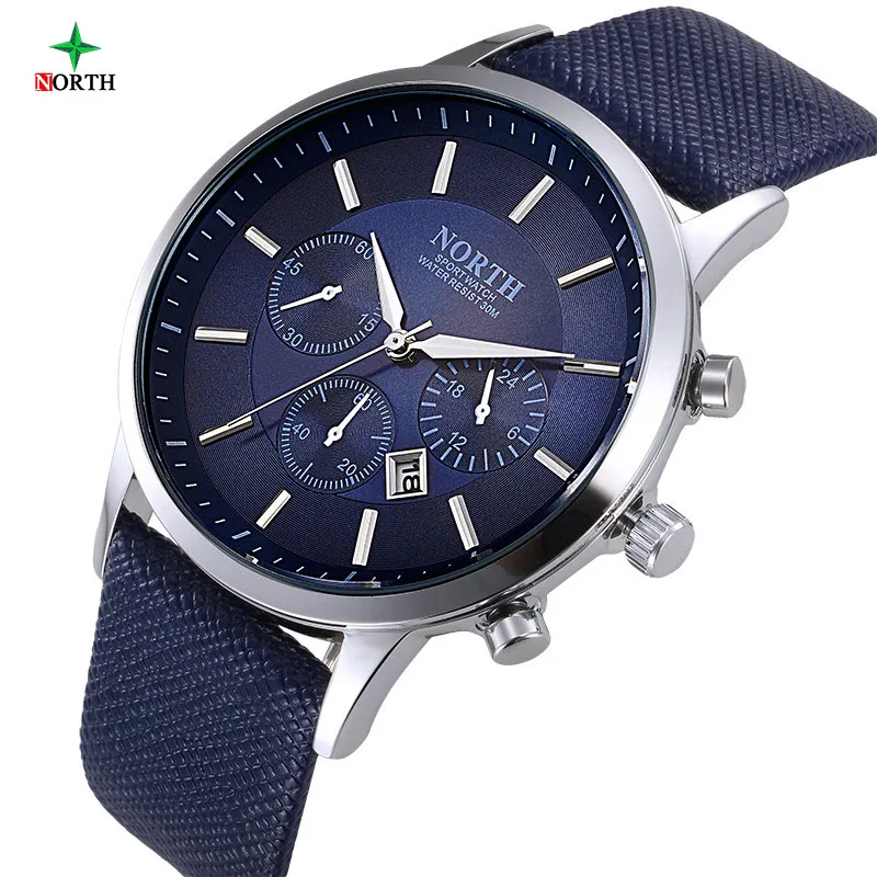Prix pour Marque de luxe Nord Hommes Montres À Quartz En Cuir Véritable Imperméable Casual Poignet montres pour Homme Sport relogio masculino Horloge Prix pour Marque de luxe Nord Hommes Montres À Quartz En Cuir Véritable Imperméable Casual Poignet montres pour Homme Sport relogio masculino Horloge