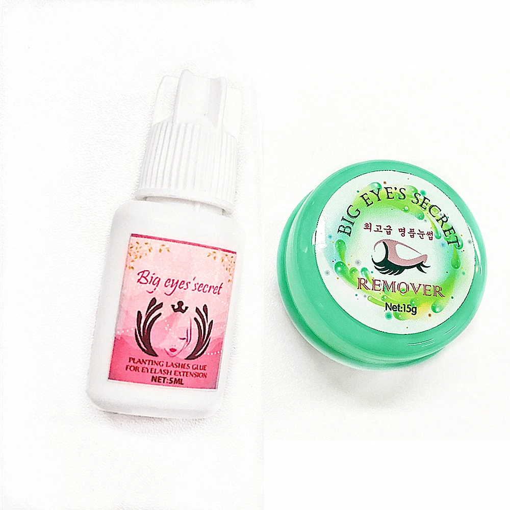 

2Pcs/Set Top Quality Eyelash Glue+Eyelash glue Remover Adhesive Partner From South Korea Free Shipping
