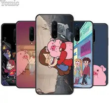 Cartoon Anime Gravity Falls pig Black Case for Oneplus 7 7 Pro 6 6T 5T Silicone Phone Case for Oneplus 7 7Pro Soft Cover Shell