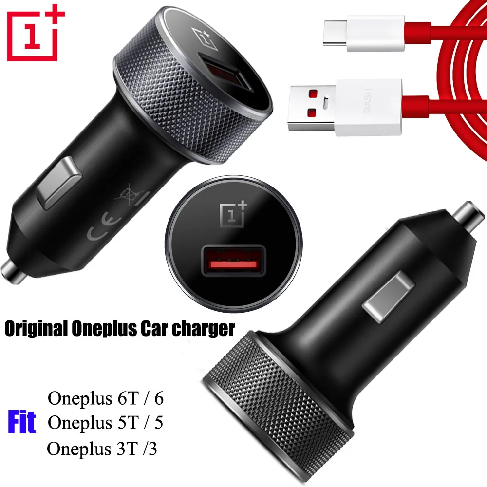 

Oneplus 6T Dash Charge Car Charger Original Oneplus 100cm Dash Charge Type C Cable Fast Quick Charging For Oneplus 6 5T 5 3t 3