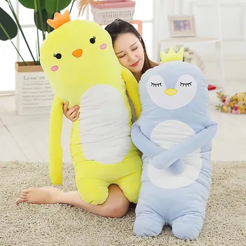 

cute plush animal toys soft sleeping pillows lovely pink unicorn pig bear rabbit penguin totoro doll for children birthday gifts