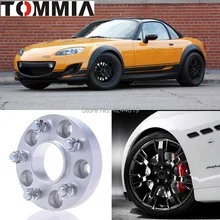 Подходит для мазды MX-5 2 шт. колесо ступицы центриковые прокладки шин адаптеры диски фланец 5x114,3 центральное отверстие 67,1 мм алюминий