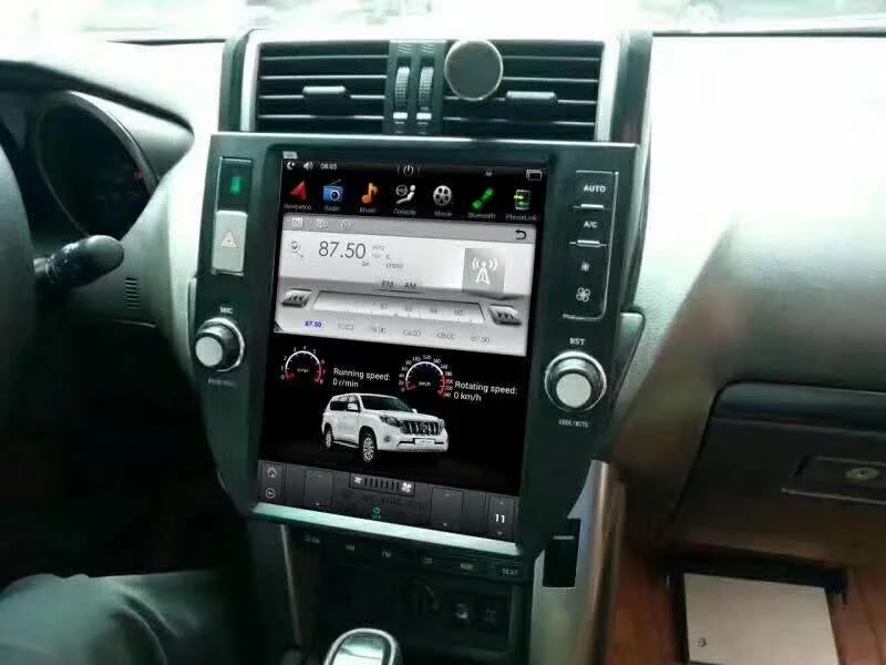Tesla стиль экран новейший Android 6,0 64+ 2GB автомобиль без DVD плеер gps навигация для TOYOTA Land Cruiser Prado 150