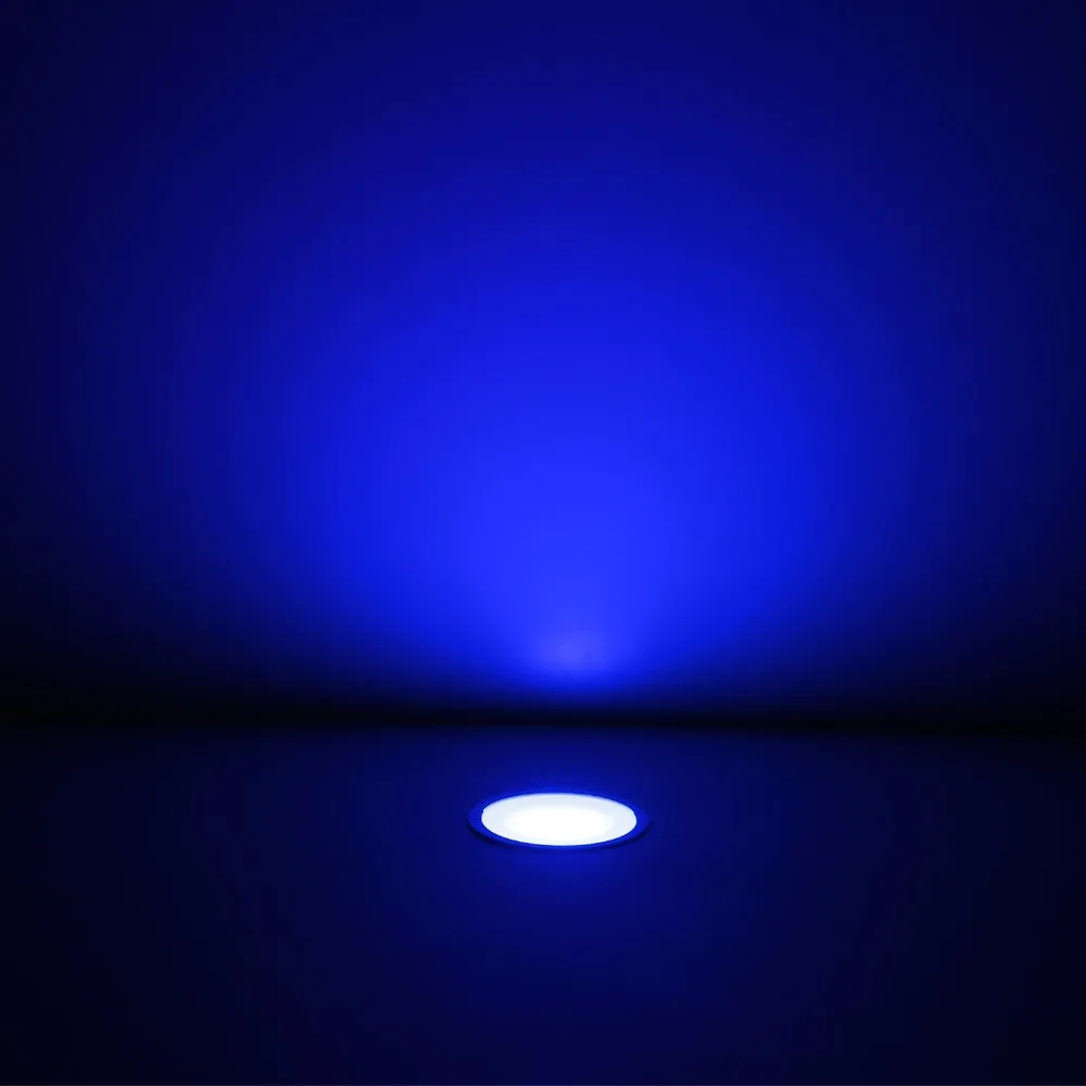 IP67 0,4-0,6 Вт 12 В светодиодный земли пятна света Диаметр 30/39. 5 мм теплый белый и холодный белого и синего цвета Палуба открытый светильники