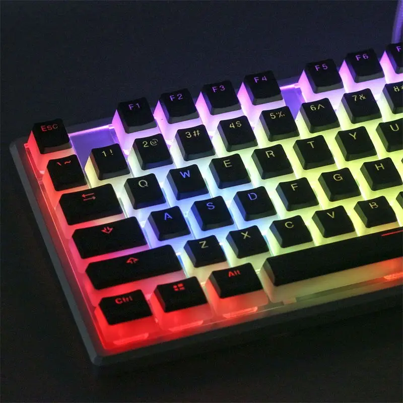 Kbdfans108 PBT двойной выстрел блеск через ANSI ISO OEM профиль пудинг Keyset для MX механическая