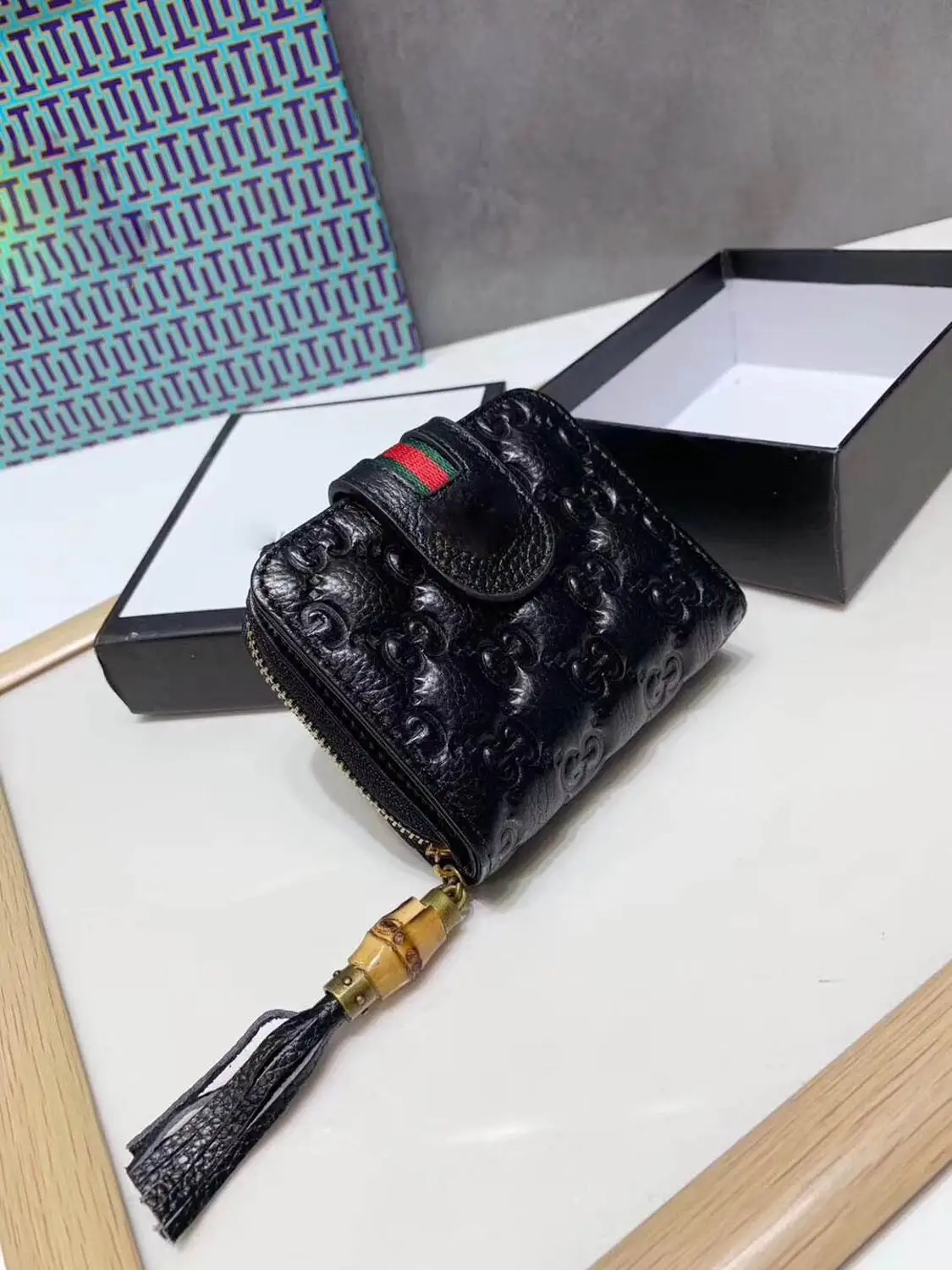 

2019 Women Luxury Genuine Leather Wallet Short Wallets Female Money Bag Ladies Small Money Coins Cards Holder