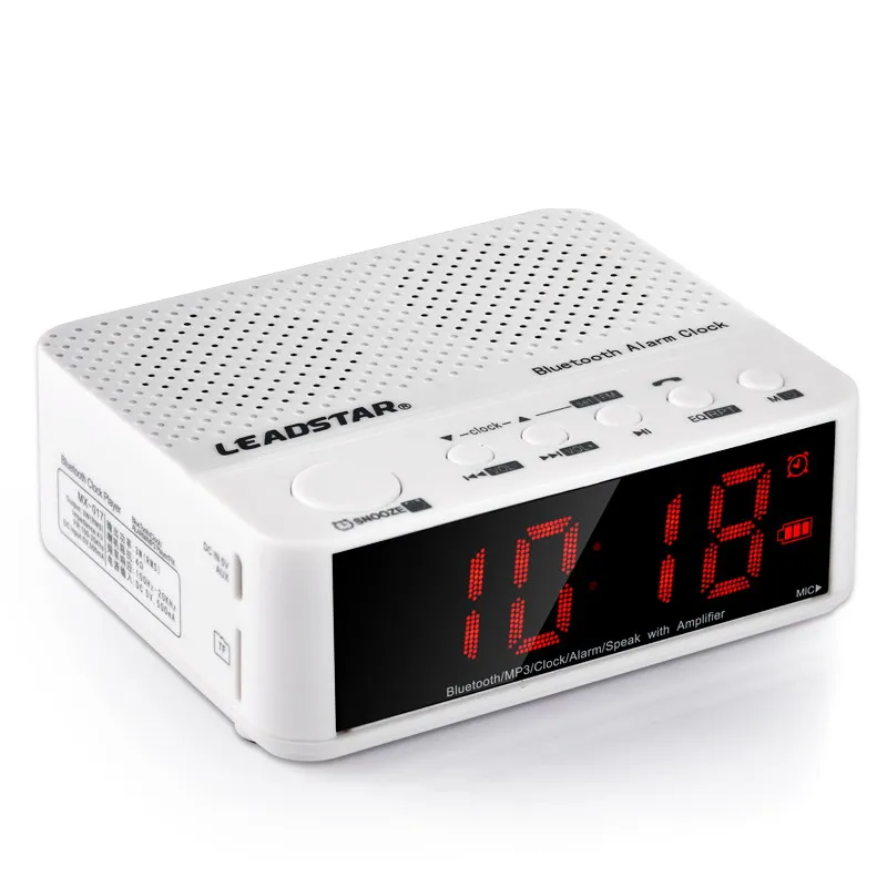 Digital Led Bluetooth Alarm Clocks Radio Speaker With Amplifier,FM
