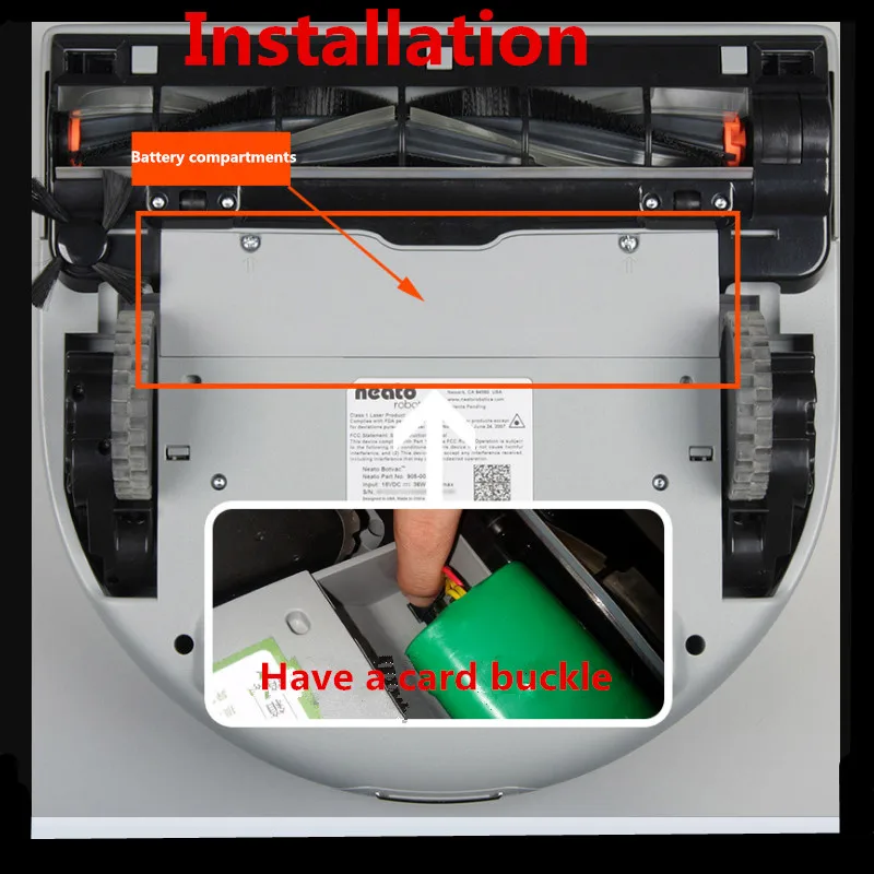 Recarregável para Neato Bateria de Substituição da Bateria Aspirador de pó Palo 12 v Ni mh 4500 Mah Robô Botvac 70e 75 D75 80 85 D85 D80 - Image 6