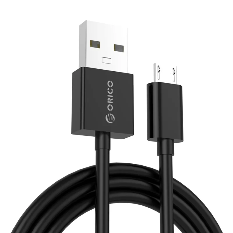 ORICO ADC Micro USB кабель для samsung Xiaomi huawei кабель быстрой зарядки 2A USB кабель для передачи данных для мобильного телефона планшета 0,5 м/1 м/2 м - Цвет: Black Cable