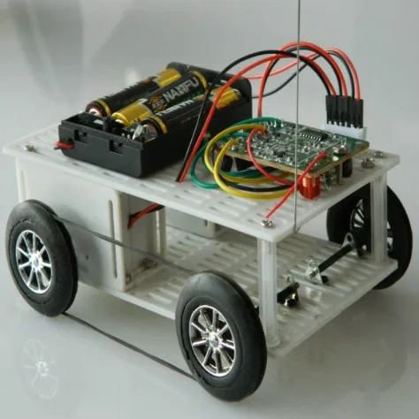 Four way remote control car kit diy toy handmade puzzle assembling ...