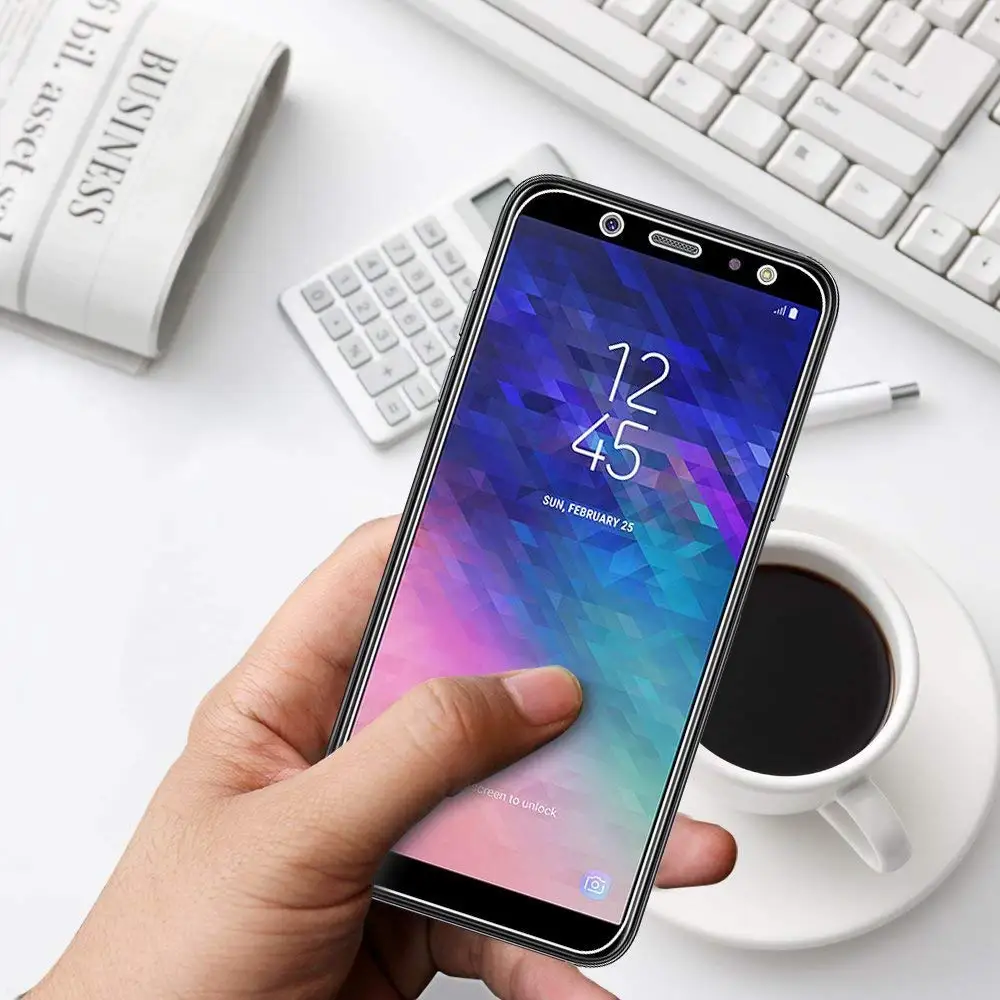 

9H Tempered Glass For Samsung Galaxy A6 A7 A8 2018 Screen Protector Cover For Samsung J8 J7 J6 J4 Plus 2018 Protective