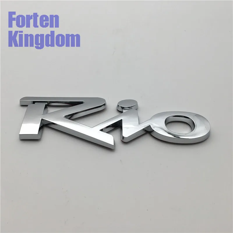 Forten Kingdom 1 шт. слово Рио ABS хром 3D письмо наклейка задний багажник эмблема авто значок символ с клеем