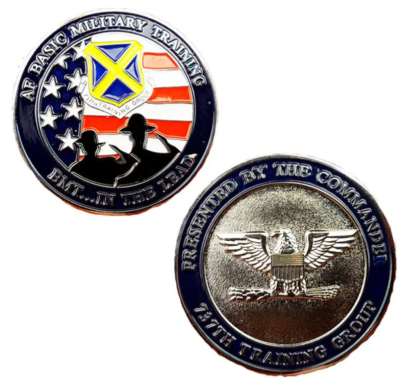 США AF Базовая Военная тренировка 737TH Группа обучения вызов Coin-US025
