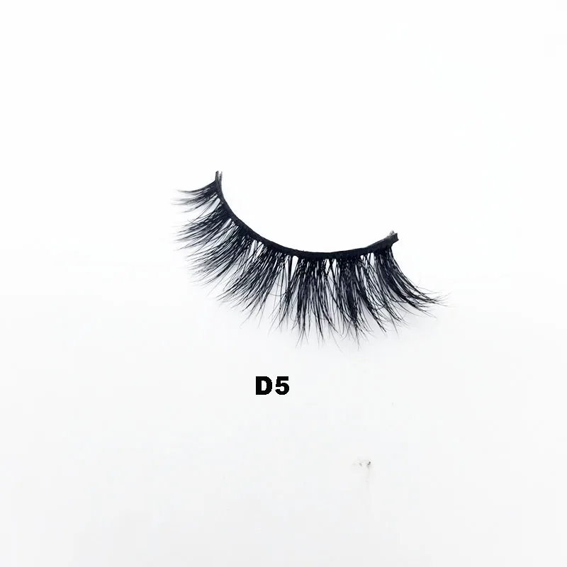 3D Real Mink eyelashes Luxury handmade Wispy Lashes natural long Eye Cross Thick Curl false D5 | Красота и здоровье