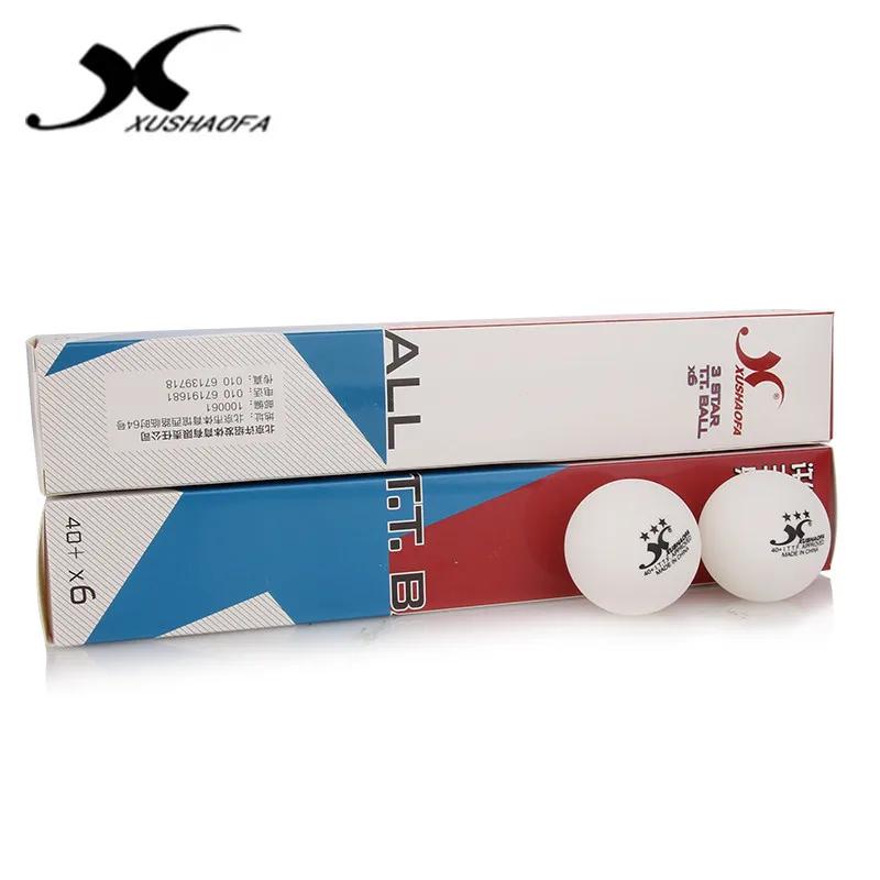 Оптовая продажа Link-72 шары XuShaoFa 40 + бесшовные 3-Star Мячи для настольного тенниса Пластик пинг-понг шары Чемпионат Утверждено