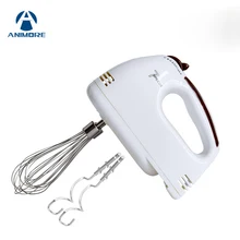 ANIMORE Electrical Handheld Food Blender 7 Speed Adjust Double Whisk Eggs Mixer Batter Beater Kitchen Cake Cooking Tools FM-01