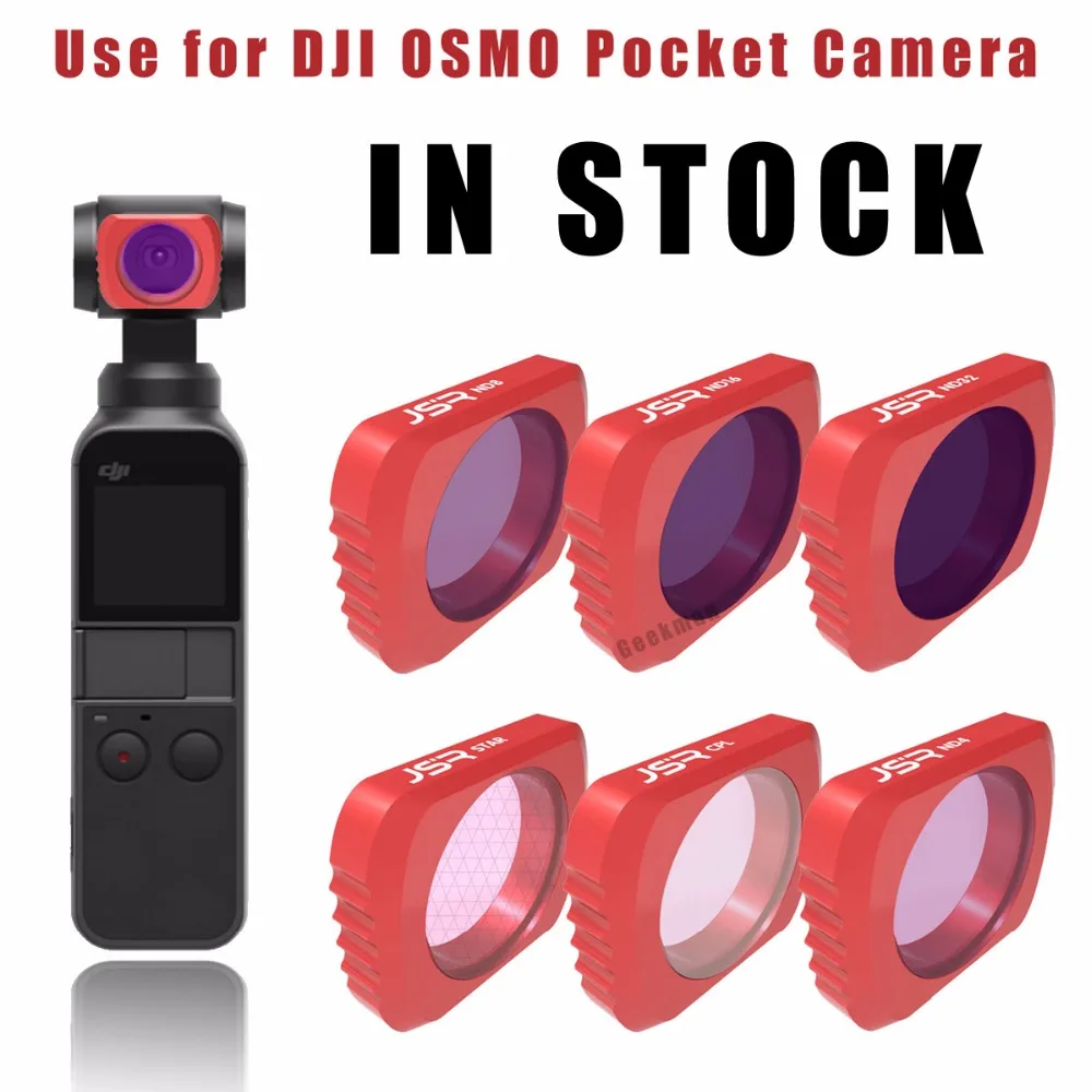 

For DJI OSMO POCKET Camera Lens Filter Kit Set UV CPL ND4/8/16/32/64 Star Filters for OSMO POCKET Gimbal Stabilizer Accessories