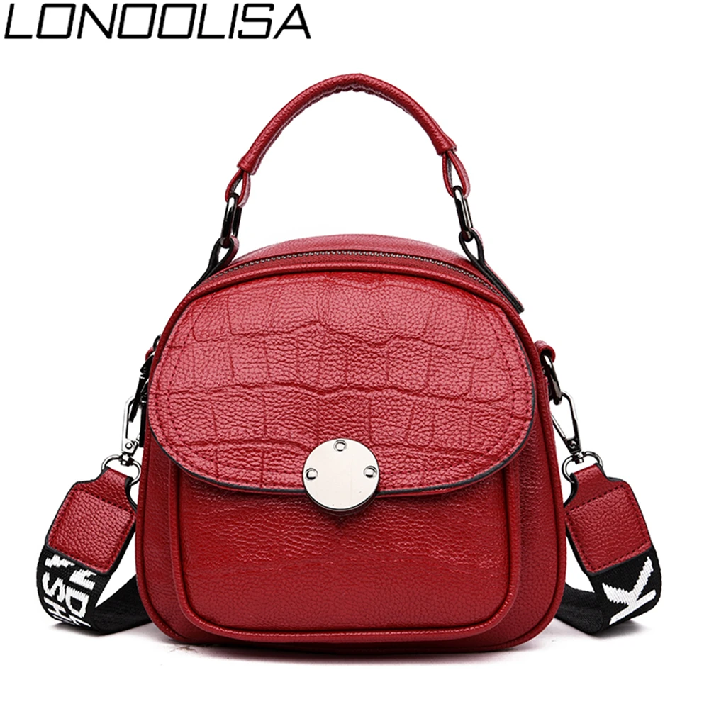 

High Quality Crocodile Pattern Ladies Bagpack 3-in-1Women Leather Backpack Fashion Solid Shoulder Bags Sac A Dos Femme Mochila