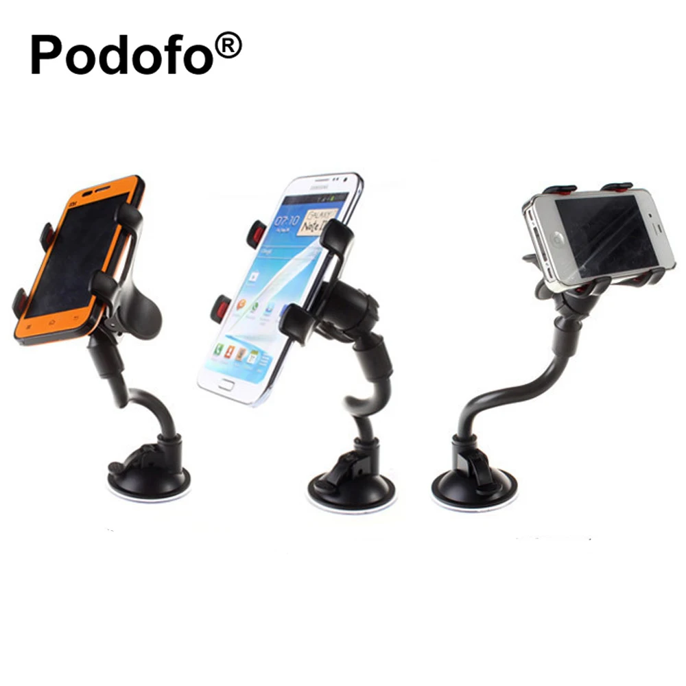 

Universal 360 Degree Dashboard Windshield Long Arm Adjustable Car Mount Holder Vacuum Sucker For 3.5-6 inches Mobile Phone