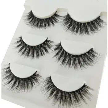 

2018 New Sexy 100% Handmade 3D Protein-silk lashes Beauty Thick Long False silk Eyelashes Fake Eye Lashes Eyelash High Quality
