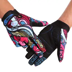 Цветные велосипедные Перчатки для фитнеса, мотоциклетные перчатки для мужчин и женщин, перчатки для верховой езды