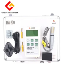 New LCD Display Portable Moisture Meters Unique Sensor Design Temperature Humidity Test Instrument HW200 With A Memory Device